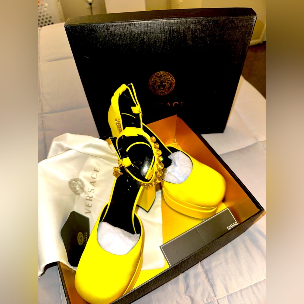 Versace Yellow platforms size 41